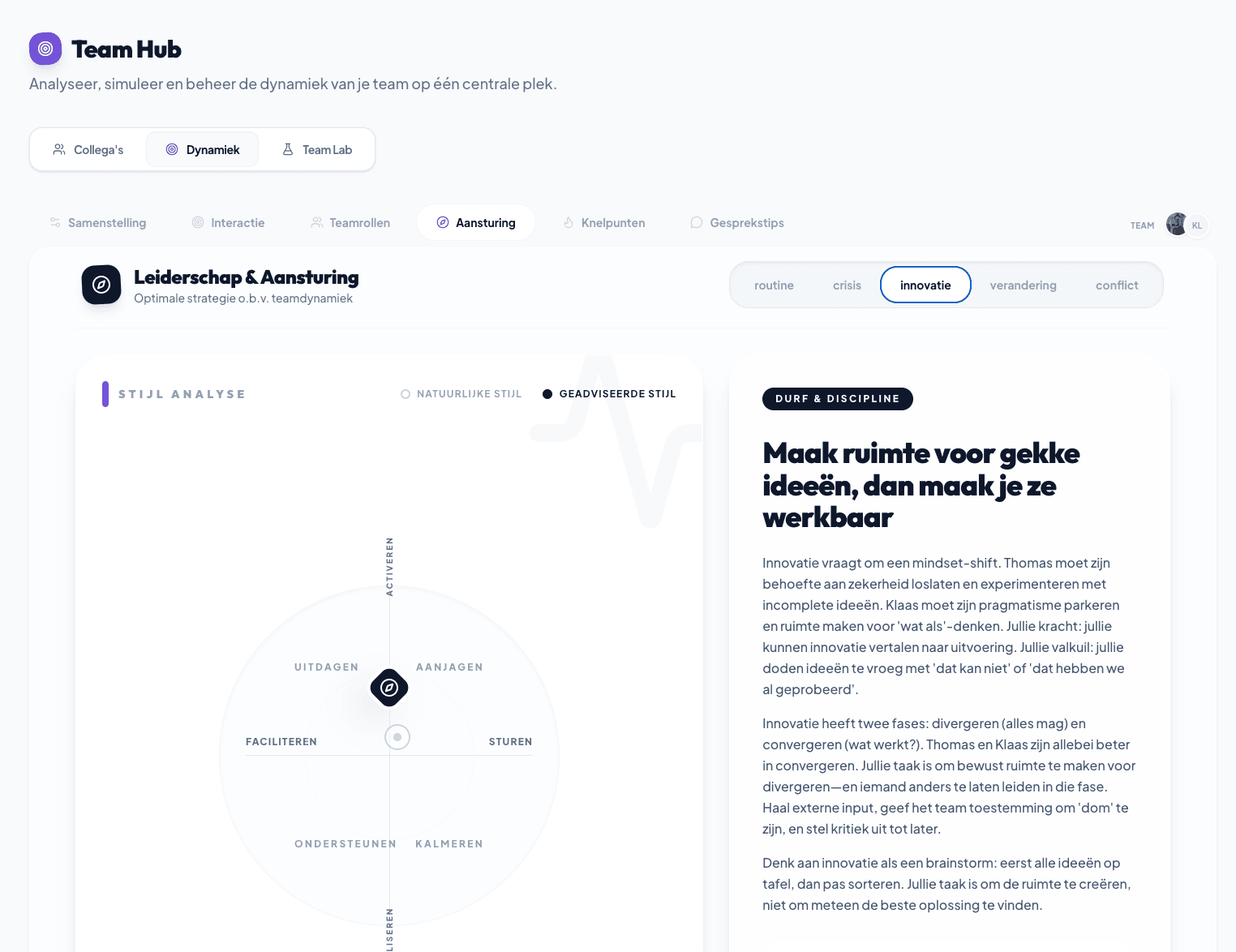 Aansturing Innovatie Team